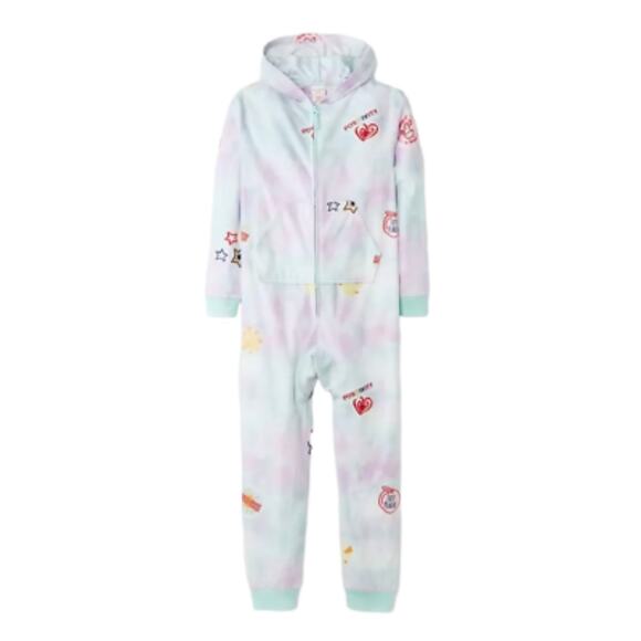 Cat & Jack Girls' Union Suit Sleeper Size Medium (7/8) - Picture 1 of 5